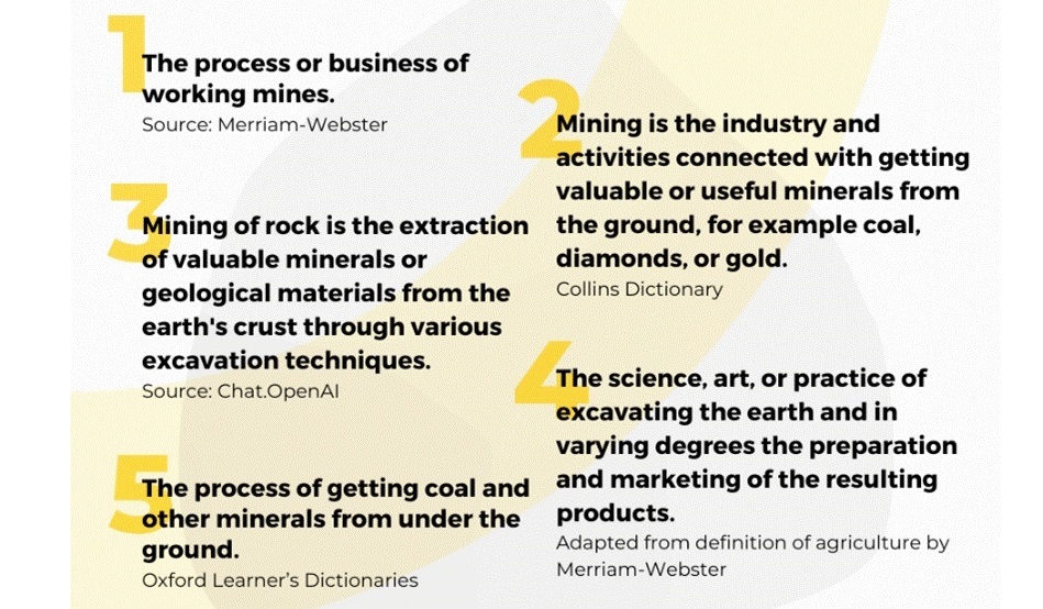 Crafting a Fresh Definition of Modern Mining